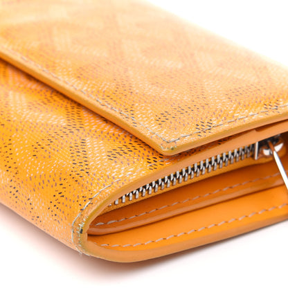 Goyard Goyardine Varenne Long Wallet Yellow 4 of 4