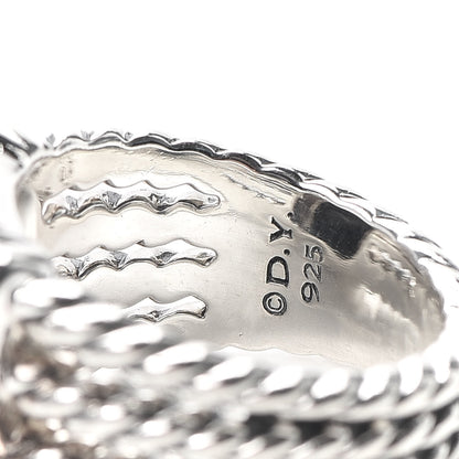 David Yurman Sterling Silver Diamond Black Onyx 16mm Wheaton Ring 53 6.25 4 of 4