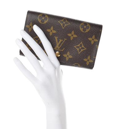 Louis Vuitton Monogram Porte-Monnaie Tresor Wallet 2 of 10