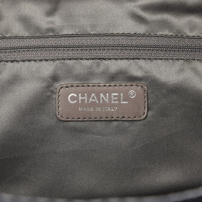 Chanel Calfskin Perforated Large Drill Accordion Flap Navy Blue 6 of 7