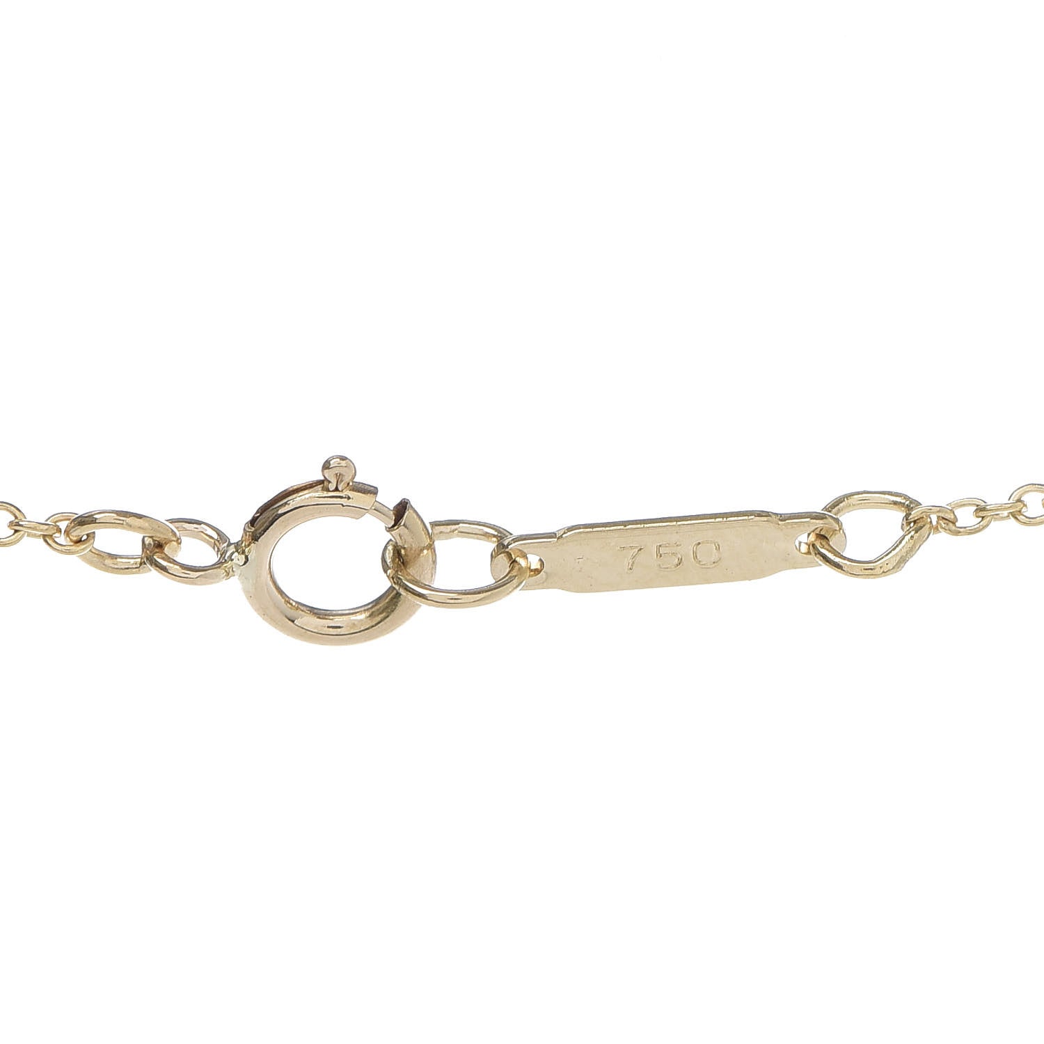 Tiffany 18K Yellow Gold Diamond Lace Pendant Necklace 6 of 6