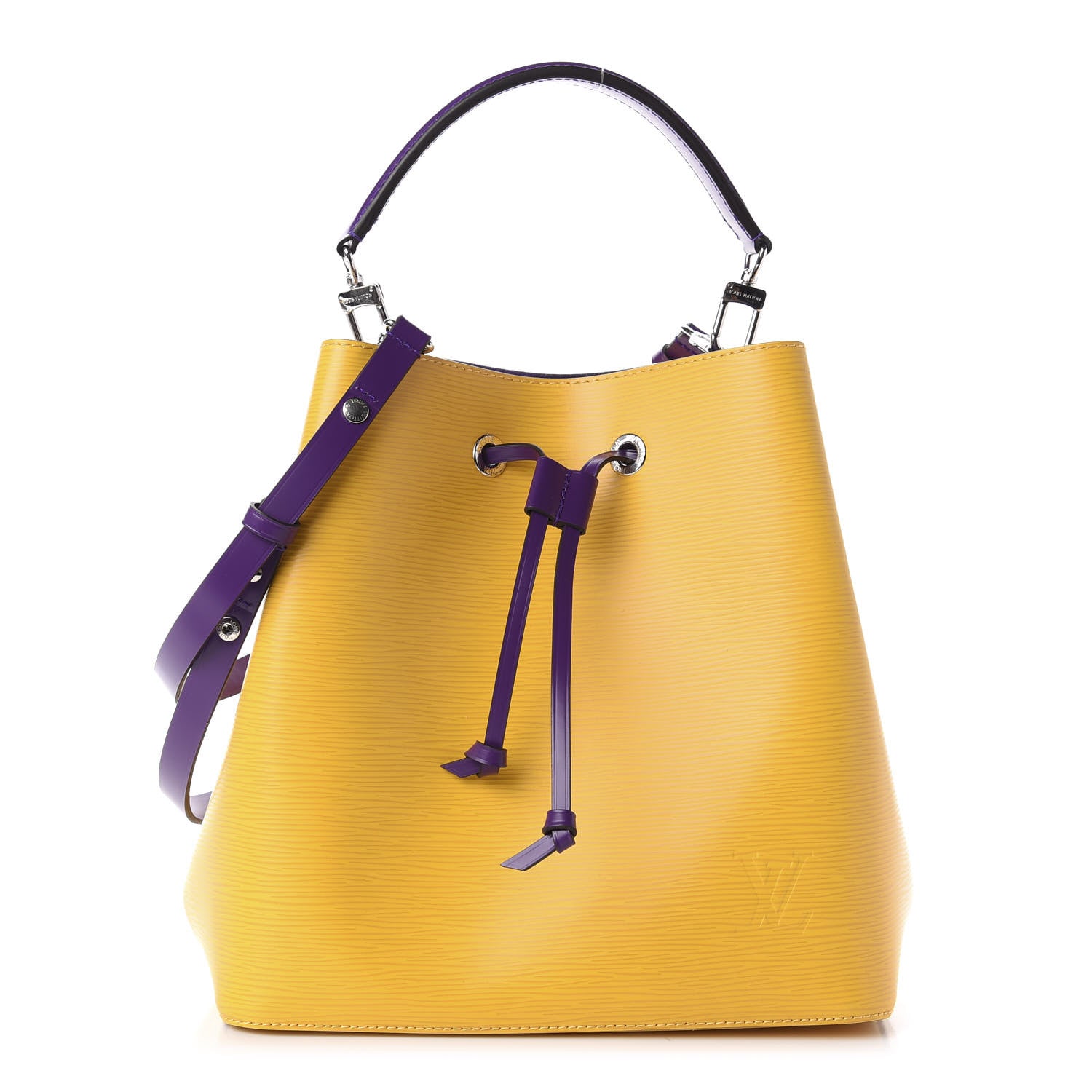 Louis Vuitton Epi NeoNoe MM Citron Violet 1 of 10
