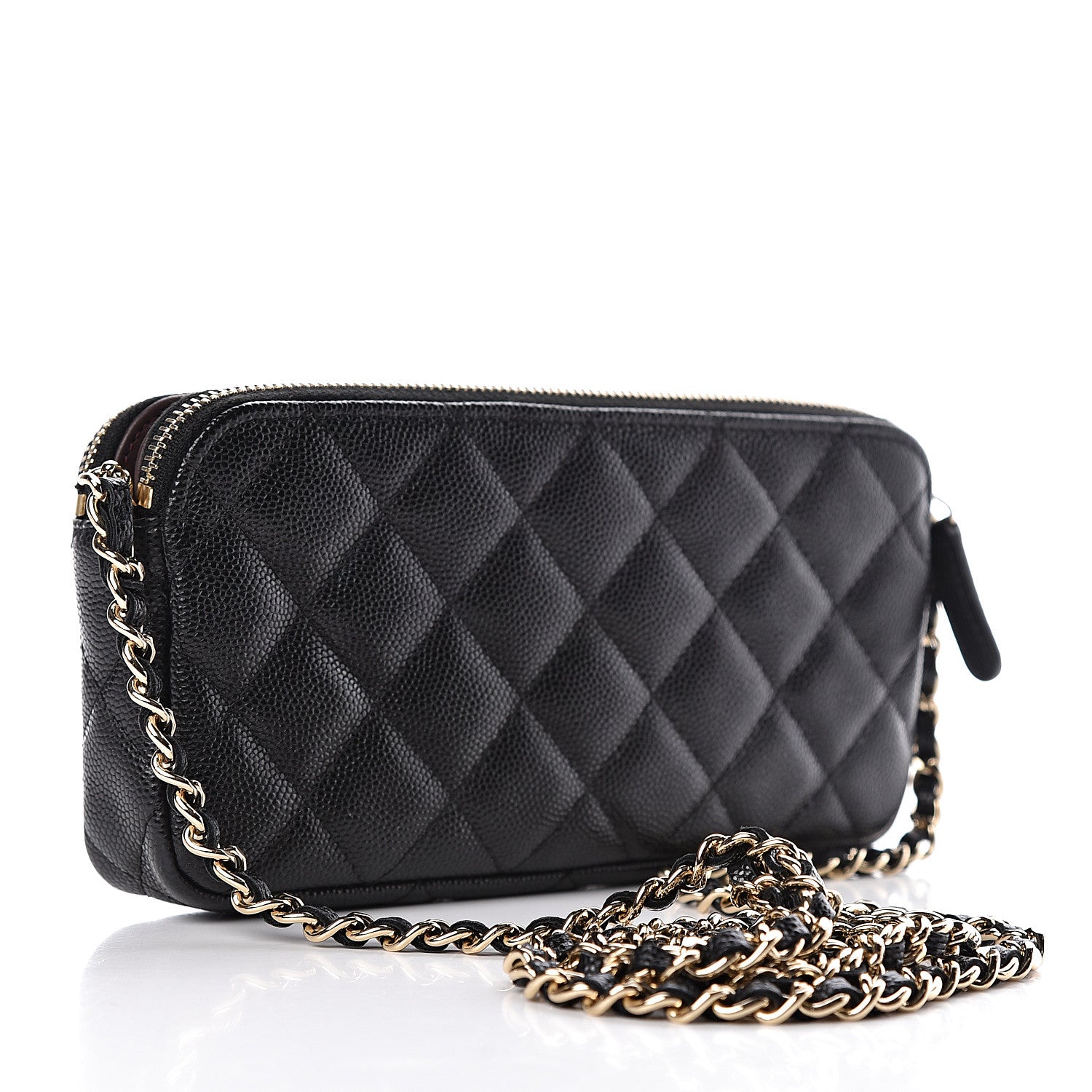 Chanel Caviar Quilted Small Clutch With Chain Black 3 of 11