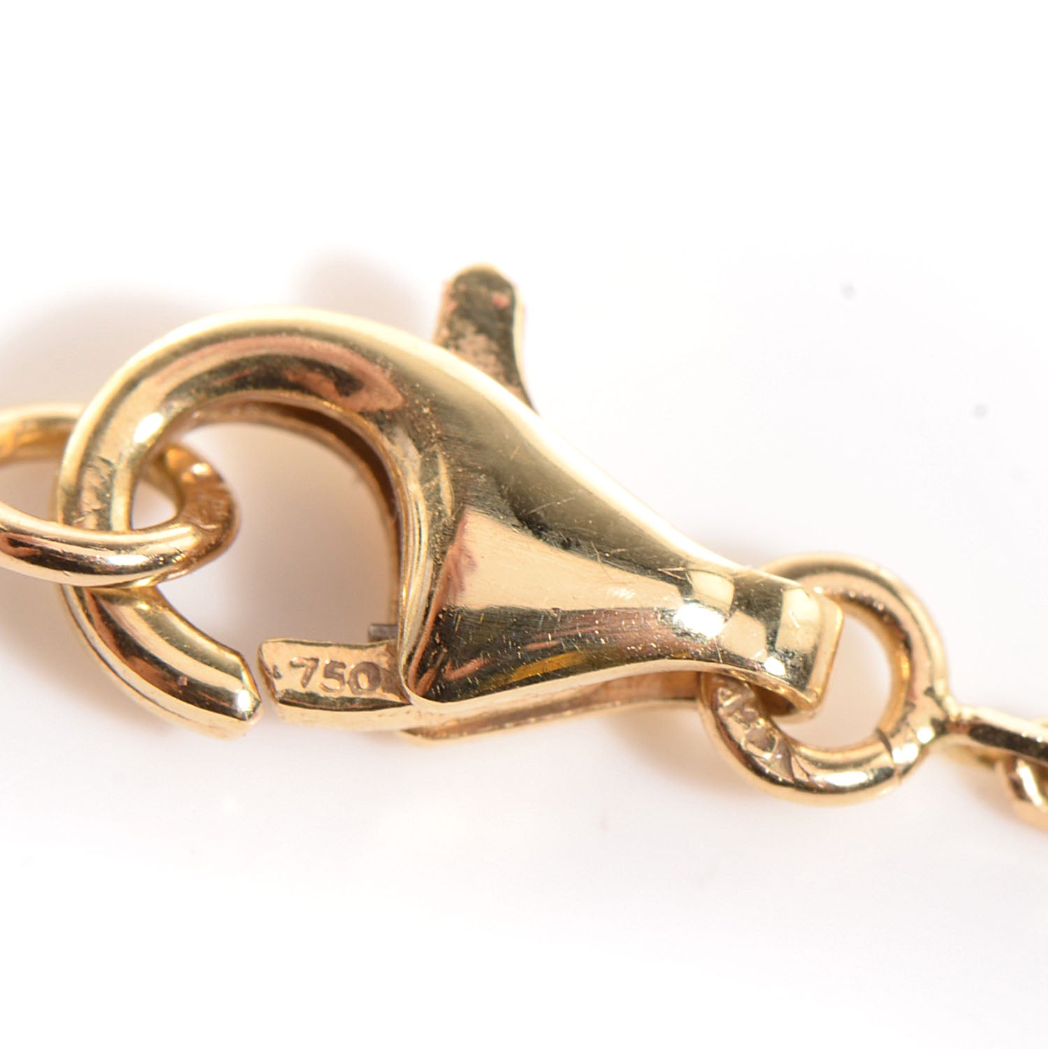 Van Cleef & Arpels 18K Yellow Gold Mother of Pearl Vintage Alhambra Pendant Necklace 5 of 6