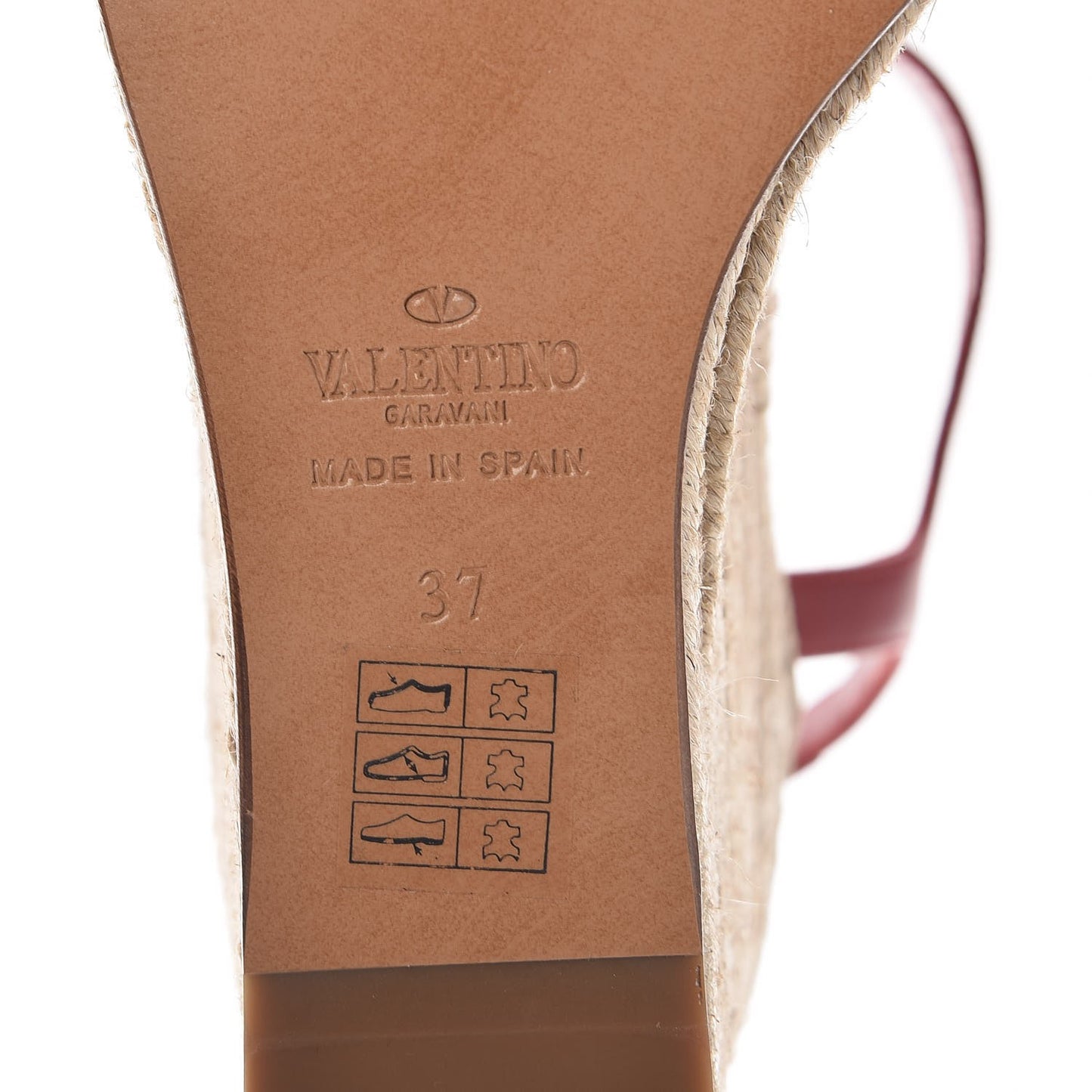 Suede Calfskin Tropical Bow Espadrille Platform Wedge Sandals 37 Red