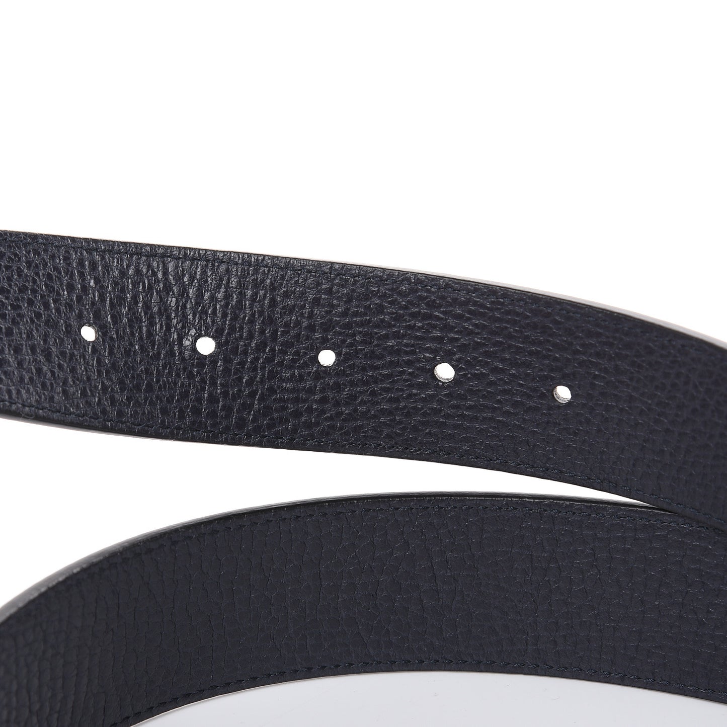 Calfskin 1973 Reversible Belt 95 38 Black Navy