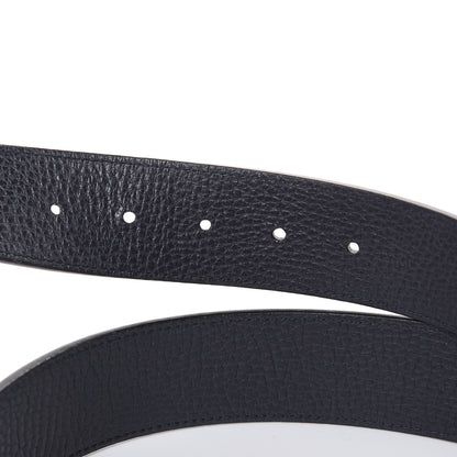 Gucci Calfskin 1973 Reversible Belt 95 38 Black Navy 7 of 16