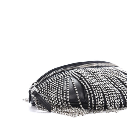 Miu Miu Nappa Crystal Fringe Belt Bag Black 5 of 9