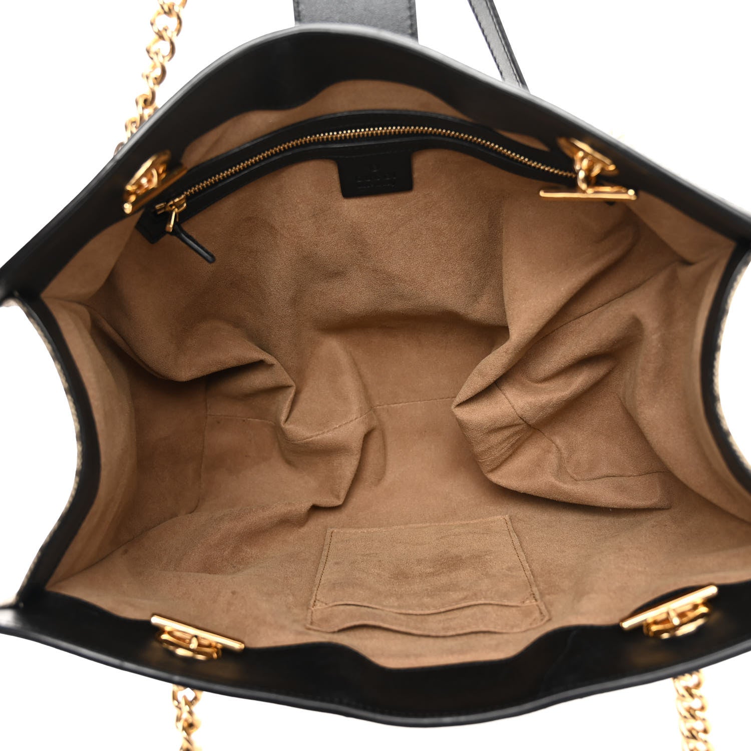 Gucci GG Supreme Monogram Medium Padlock Tote Black 5 of 10