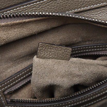 Celine Drummed Calfskin Micro Luggage Souris 7 of 8