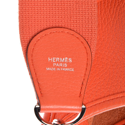 Hermes Taurillon Clemence Evelyne III PM Orange Poppy 12 of 20
