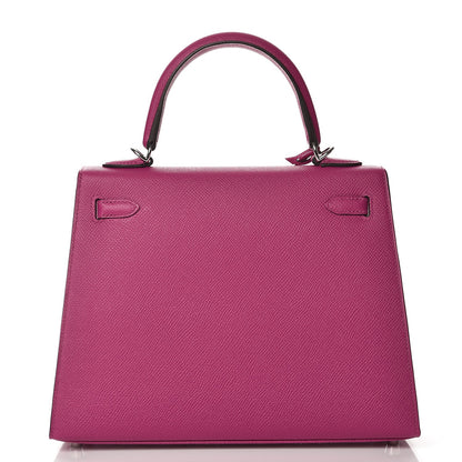 Hermes Epsom Kelly Sellier 25 Rose Pourpre 29 of 36