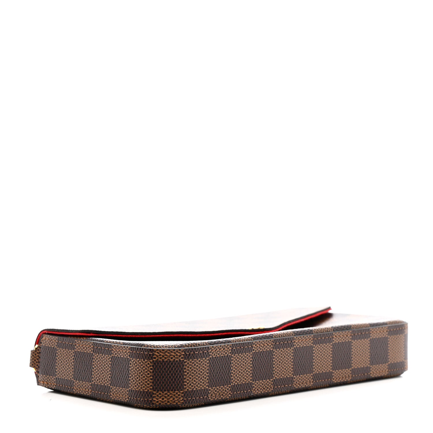 Louis Vuitton Damier Ebene Pochette Felicie Chain Wallet 5 of 12