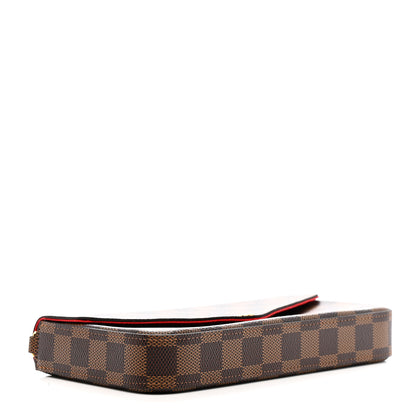 Louis Vuitton Damier Ebene Pochette Felicie Chain Wallet 5 of 12