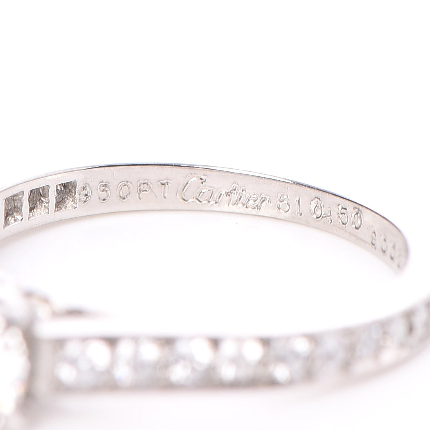 Platinum .50ct Diamond 1895 Solitaire Engagement Ring 51 5.75