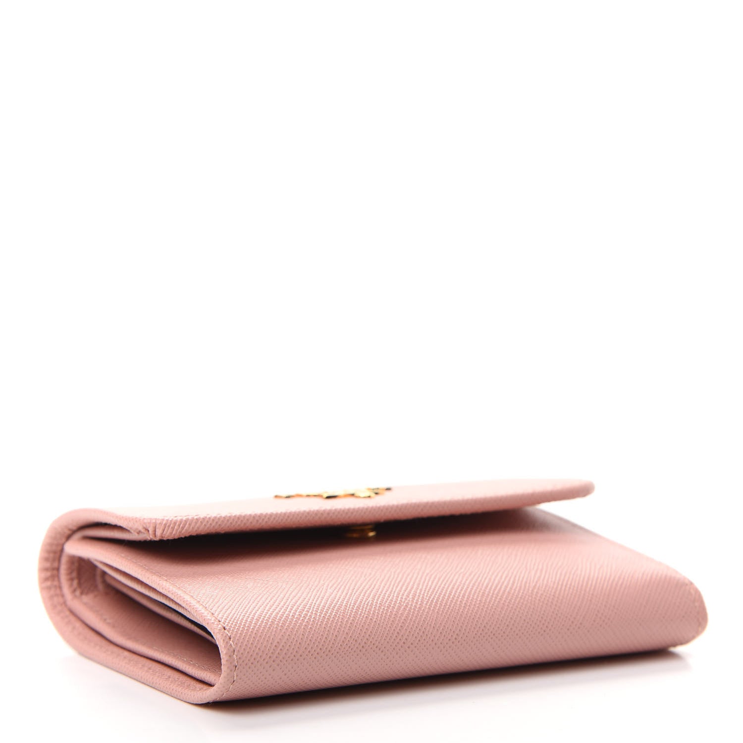 Prada Saffiano Metal Tri-Fold Wallet Orchidea 4 of 6