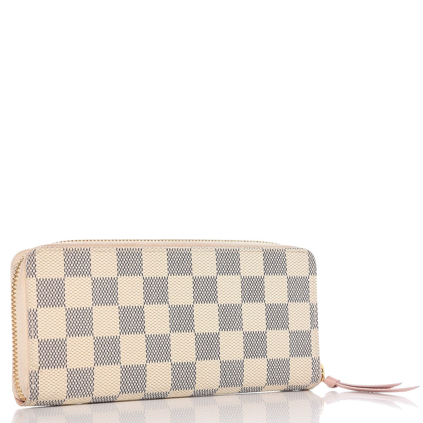 Damier Azur Clemence Wallet Rose Ballerine