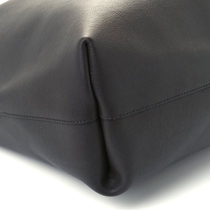 Saint Laurent Calfskin Large Shopping Tote Coal 9 of 10