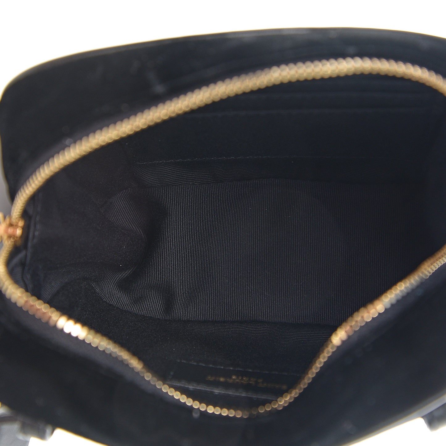 Velour Matelasse Monogram Lou Belt Bag Black