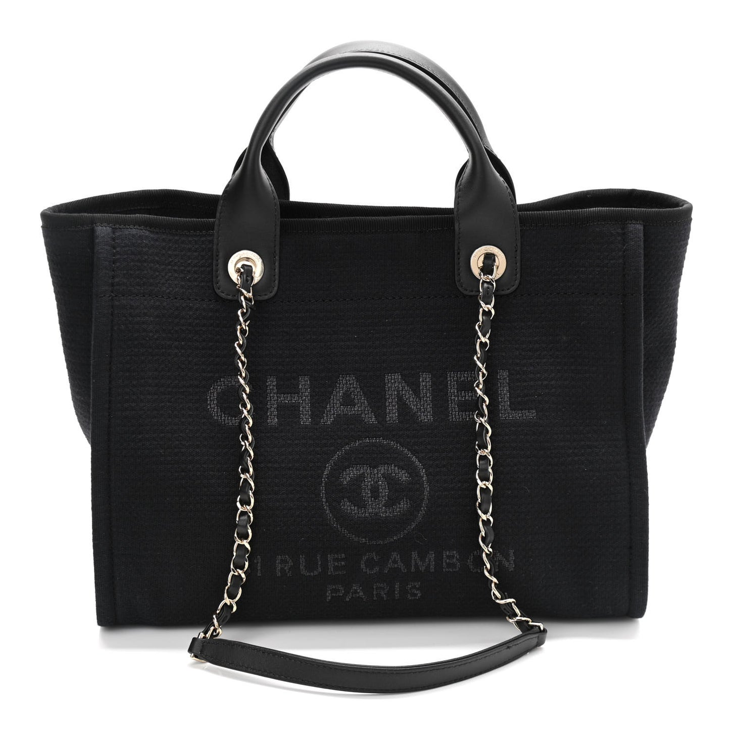 Mixed Fibers Small Deauville Tote Black