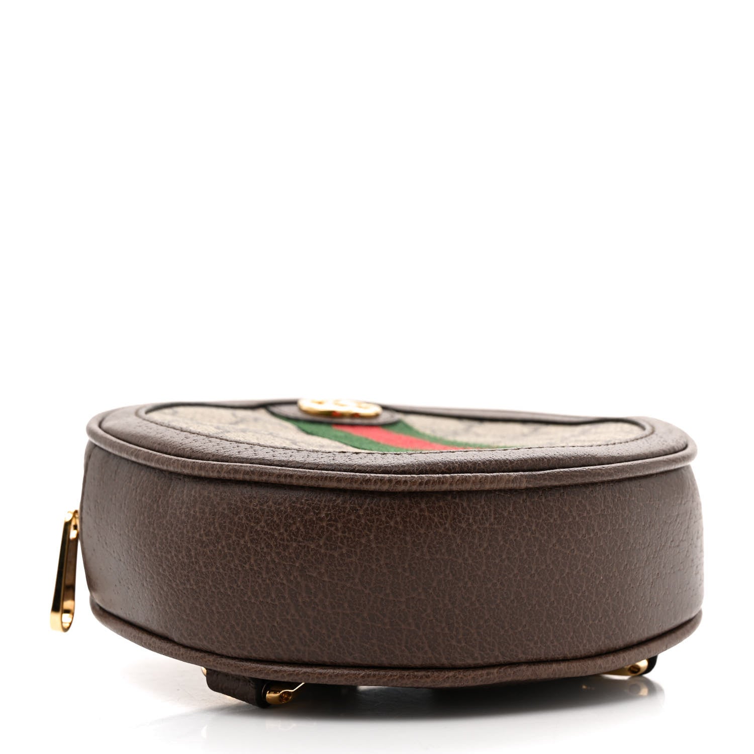 Gucci GG Supreme Monogram Web Mini Ophidia Round Backpack Brown 4 of 12
