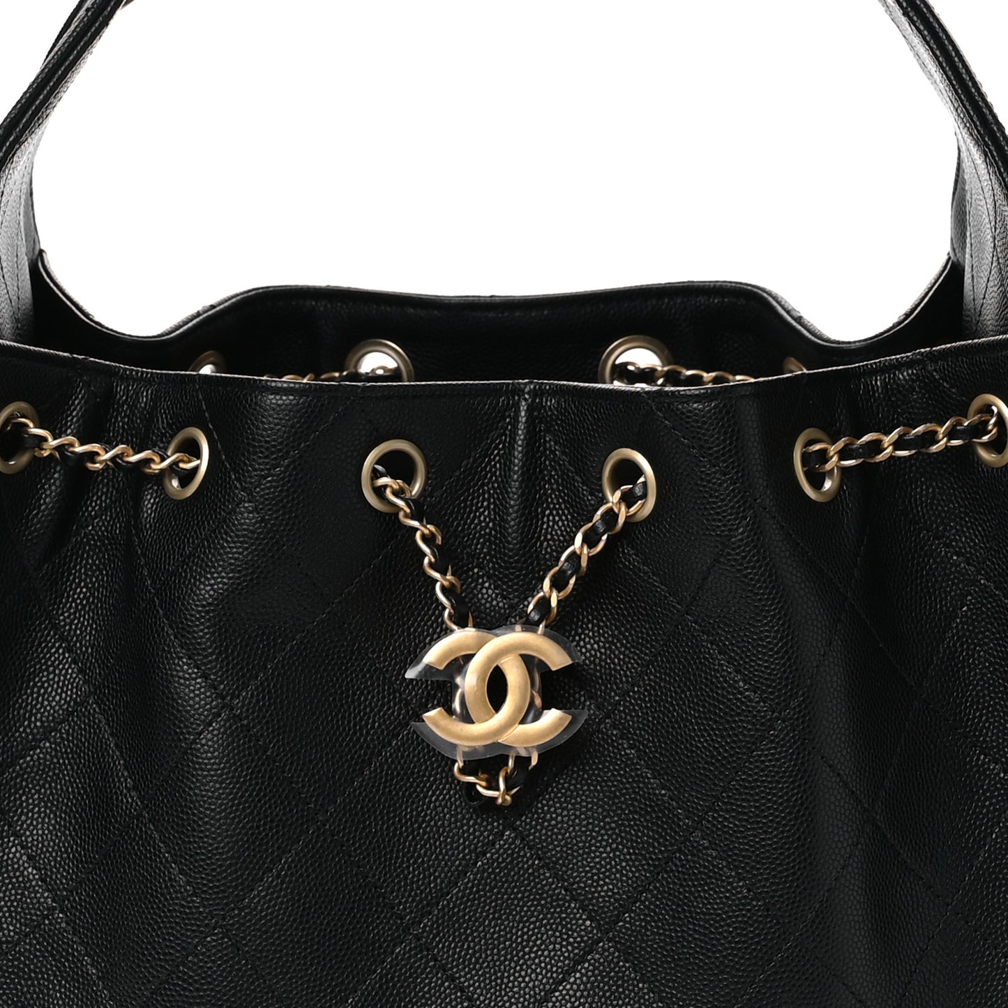 Caviar Quilted Small Chanel 25 Handbag Black