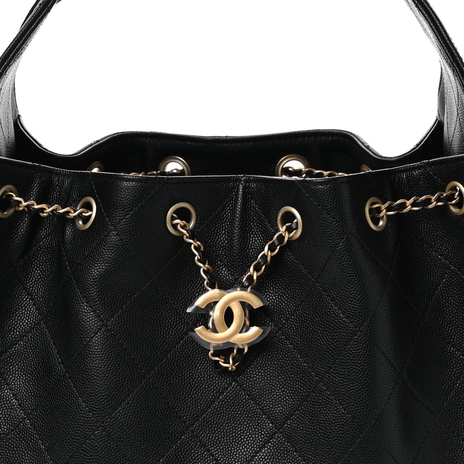 Chanel Caviar Quilted Small Chanel 25 Handbag Black 8 of 11