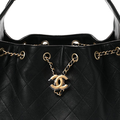 Chanel Caviar Quilted Small Chanel 25 Handbag Black 8 of 11