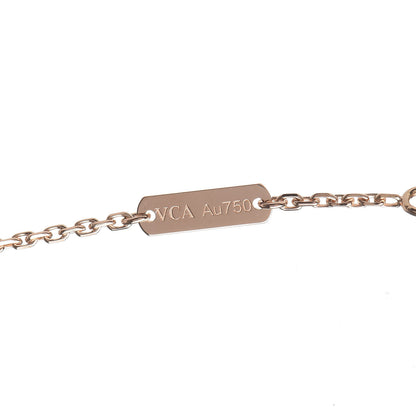 Van Cleef & Arpels 18K Rose Gold Vintage Alhambra Pendant Necklace 5 of 8