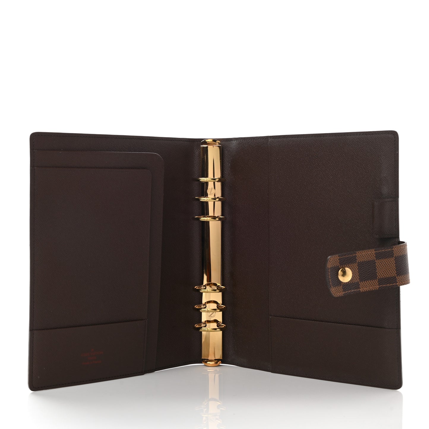 Damier Ebene Large Ring Agenda Cover