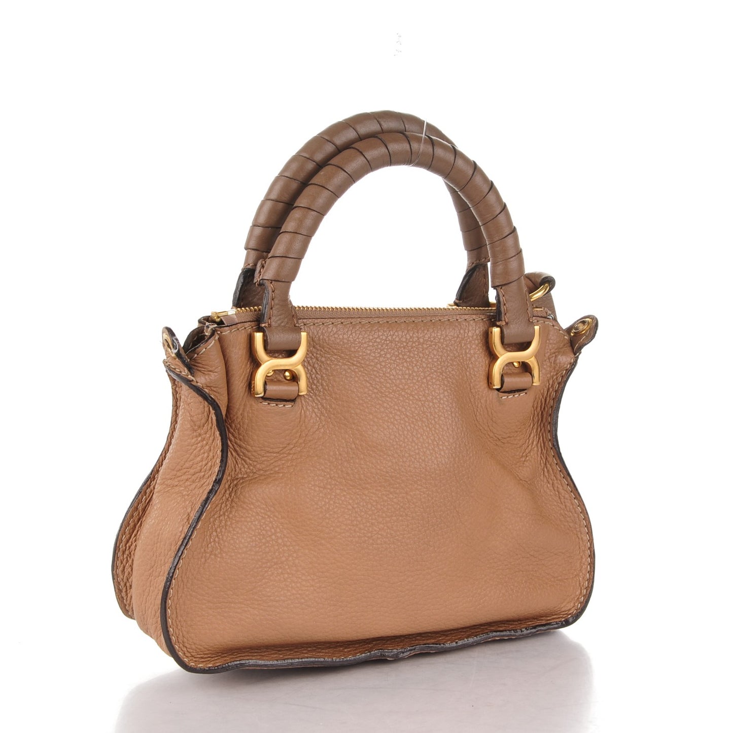 Calfskin Mini Marcie Satchel Nut