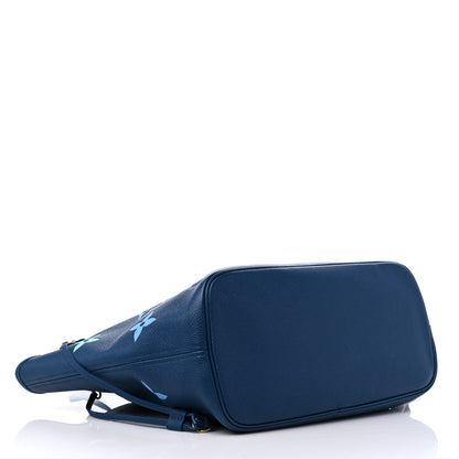Louis Vuitton Empreinte Monogram Giant Neverfull MM Degrade Bleu 5 of 10