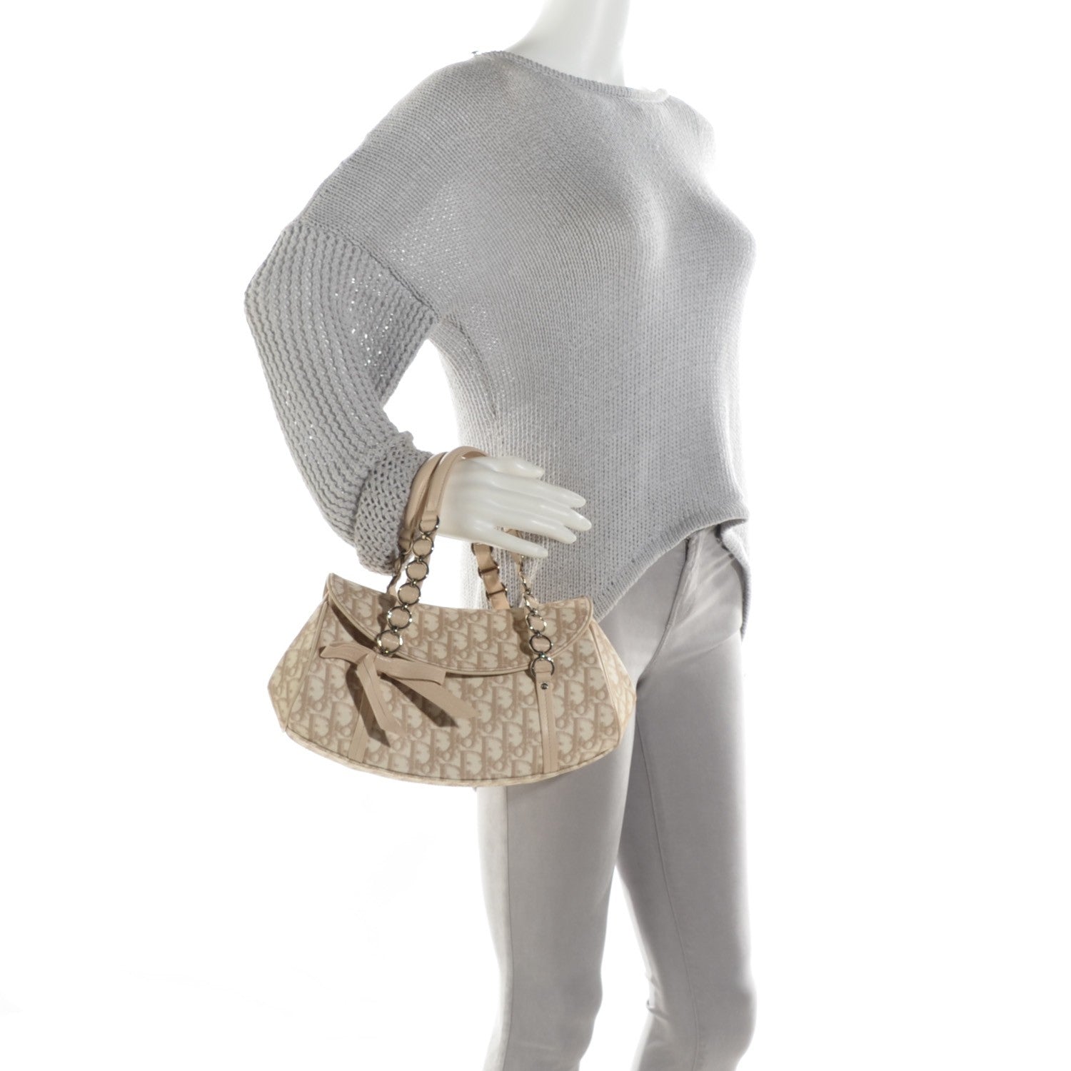 Christian Dior Monogram Romantique Trotter Bag Rose 2 of 9