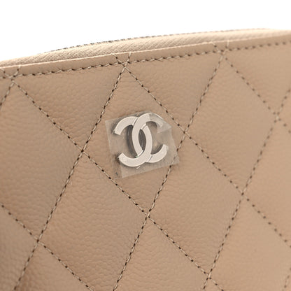 Chanel Caviar Quilted Medium Zip Around Wallet Beige 9 of 9