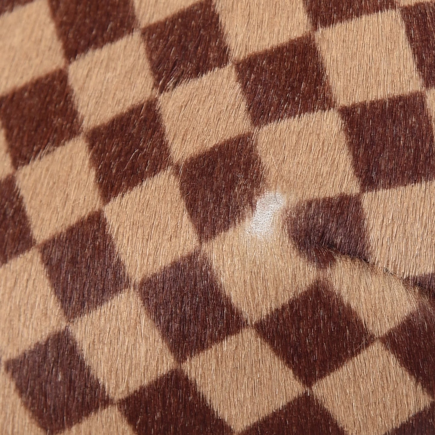 Calf Hair Damier Sauvage Tigre