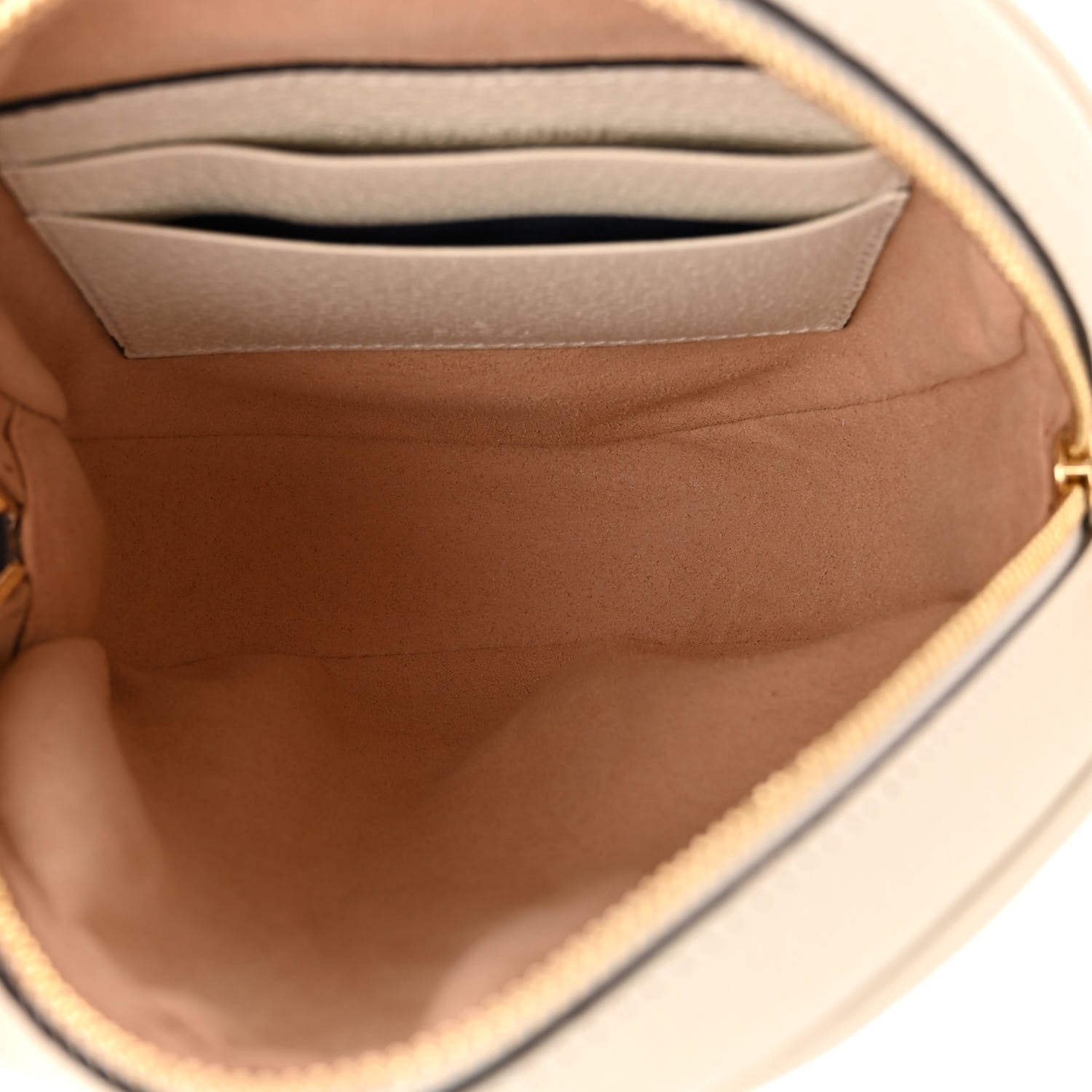 Gucci Textured Calfskin Web Mini Ophidia Round Backpack Mystic White 5 of 11
