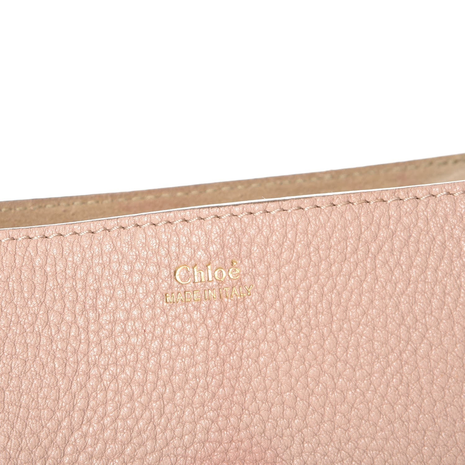 Chloe Grained Lambskin Drew Shoulder Bag Cement Pink 6 of 7