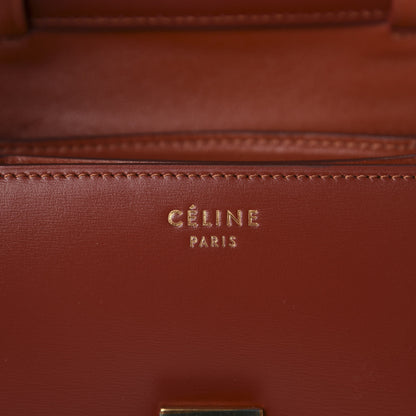 Celine Box Calfskin Small Classic Box Flap Bag Red 8 of 10