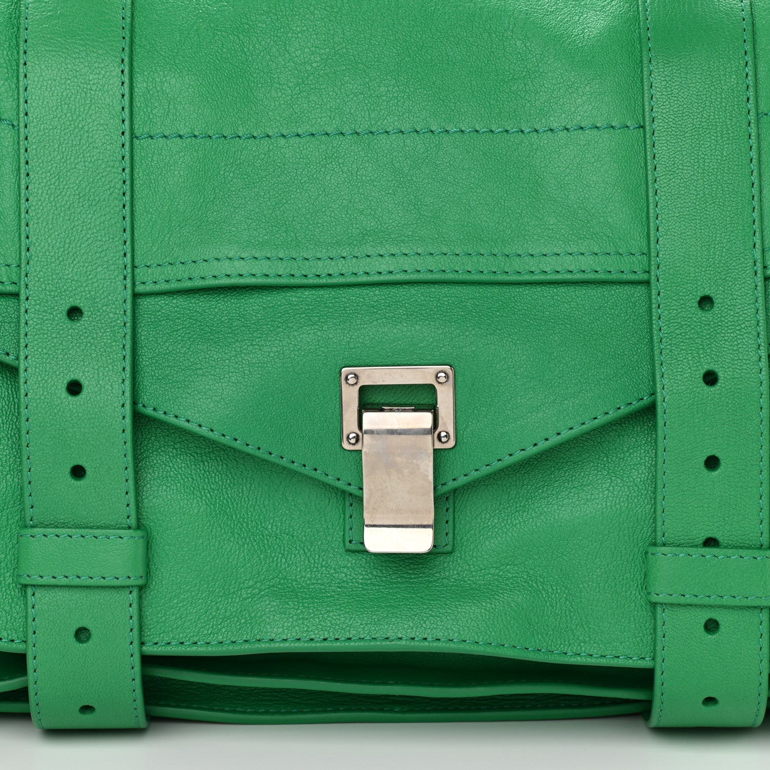 Proenza Schouler Lambskin Medium PS1 Satchel Aloe 7 of 9