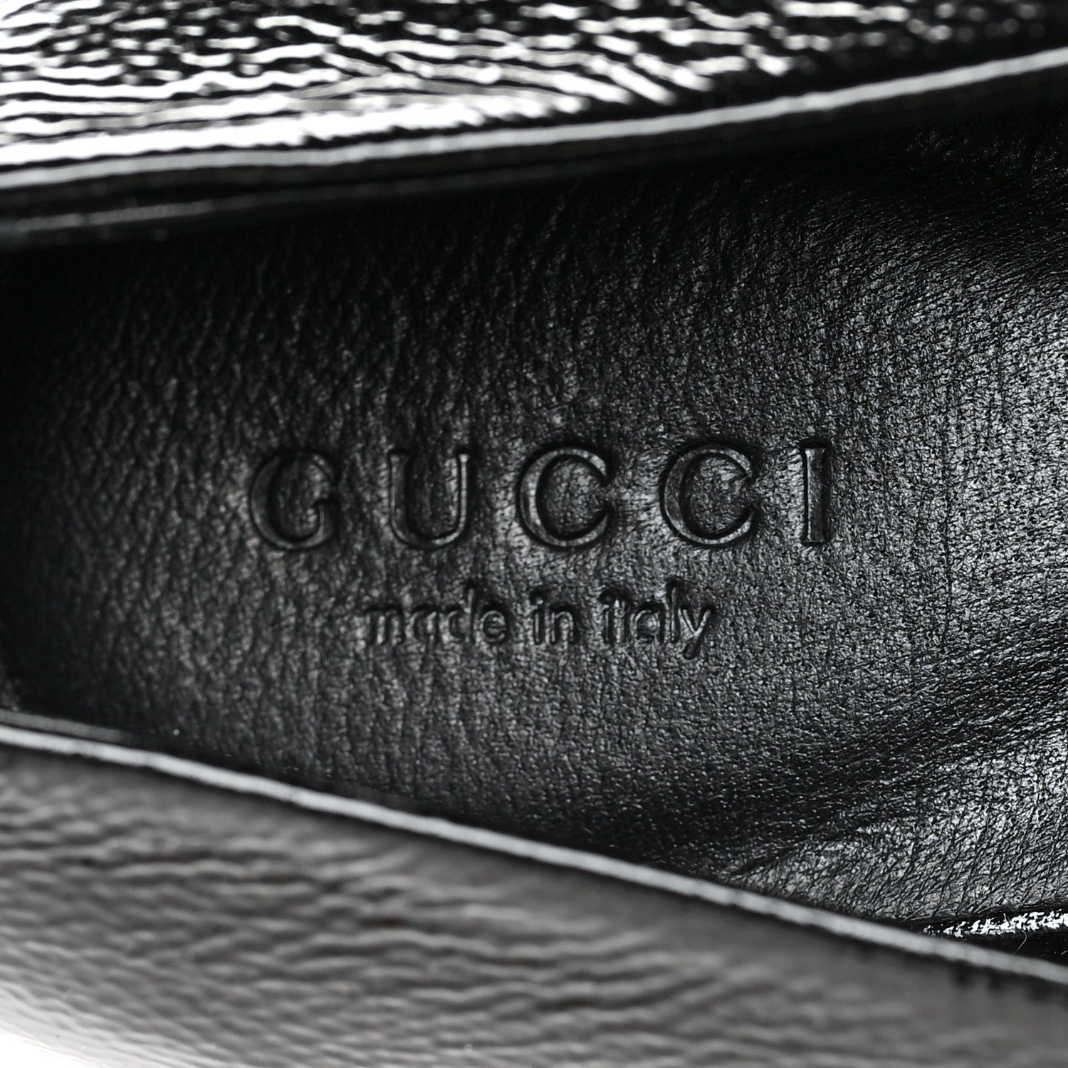 Gucci Patent Interlocking G Salandia Peep Toe Flats 39 Black 8 of 8