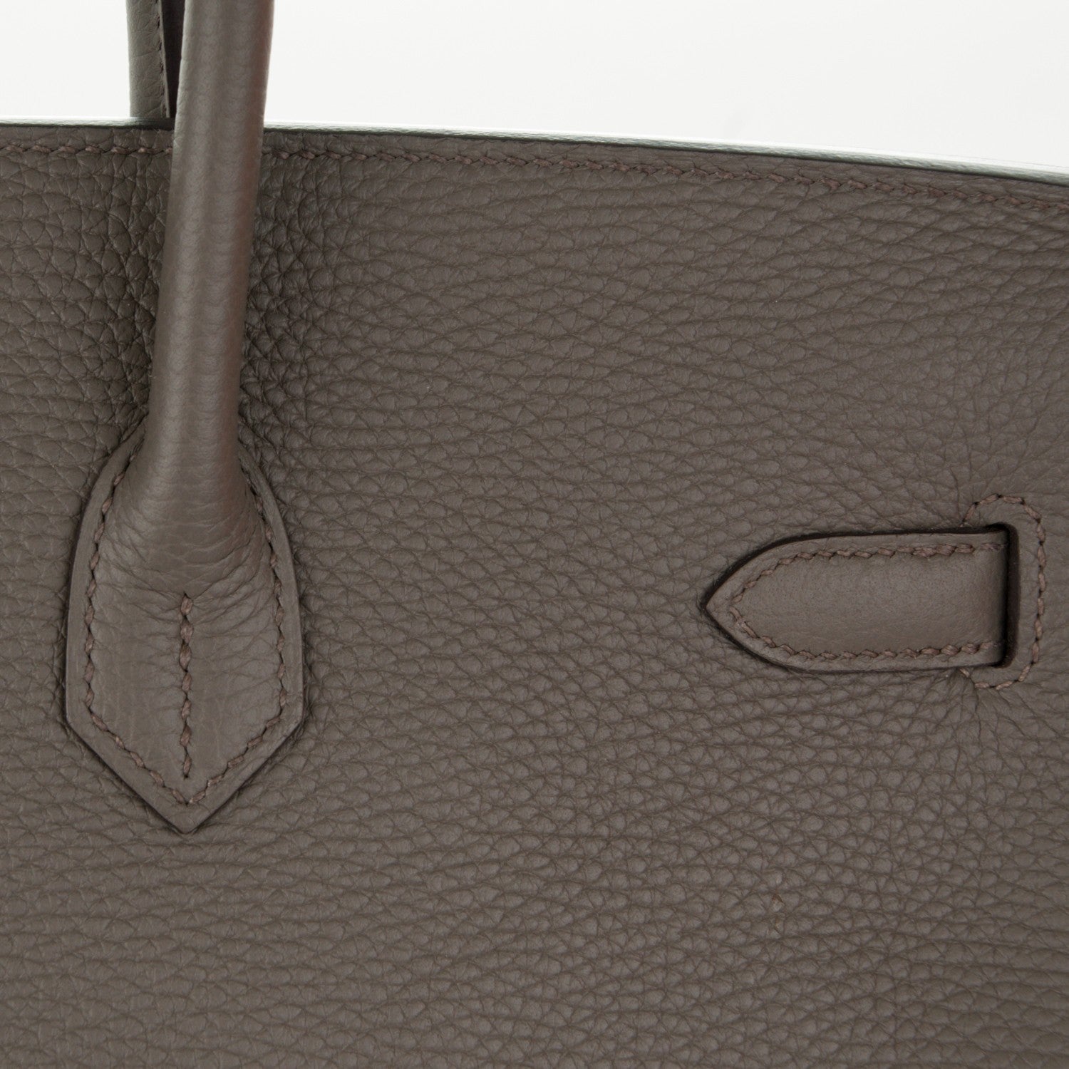 Hermes Taurillon Clemence Birkin 40 Etain 22 of 26