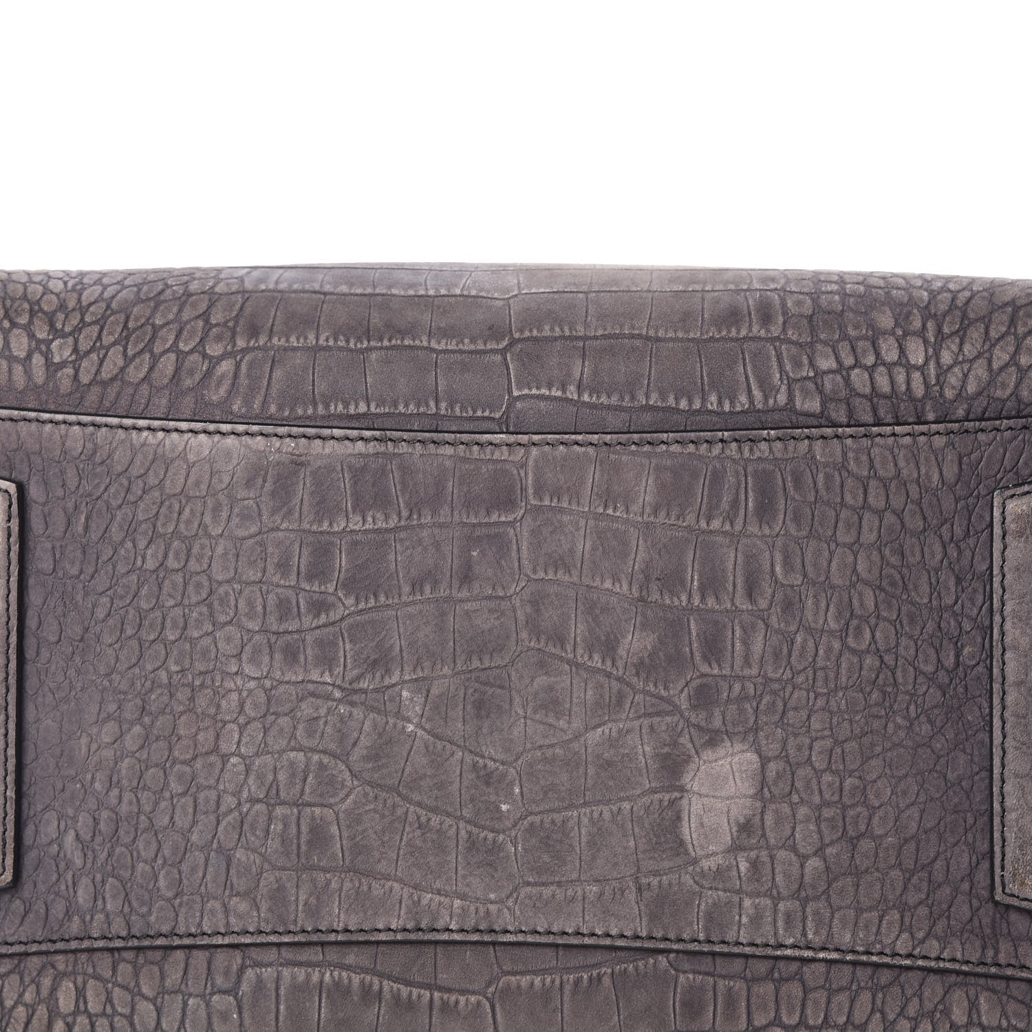 Givenchy Nubuck Crocodile Embossed Medium Antigona Washed Black 6 of 35