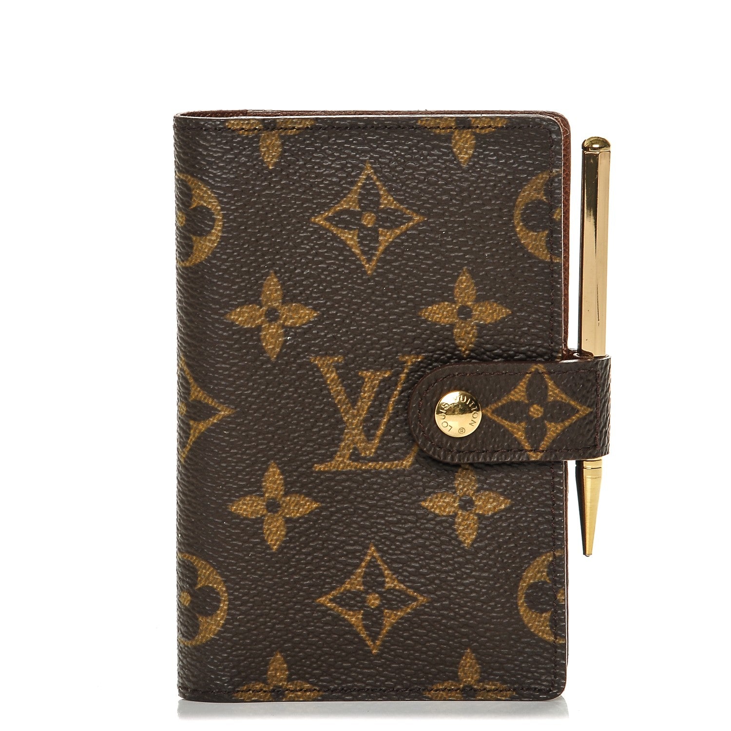 Louis Vuitton Monogram Mini Agenda Cover w Pencil 1 of 6