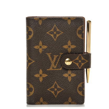 Louis Vuitton Monogram Mini Agenda Cover w Pencil 1 of 6