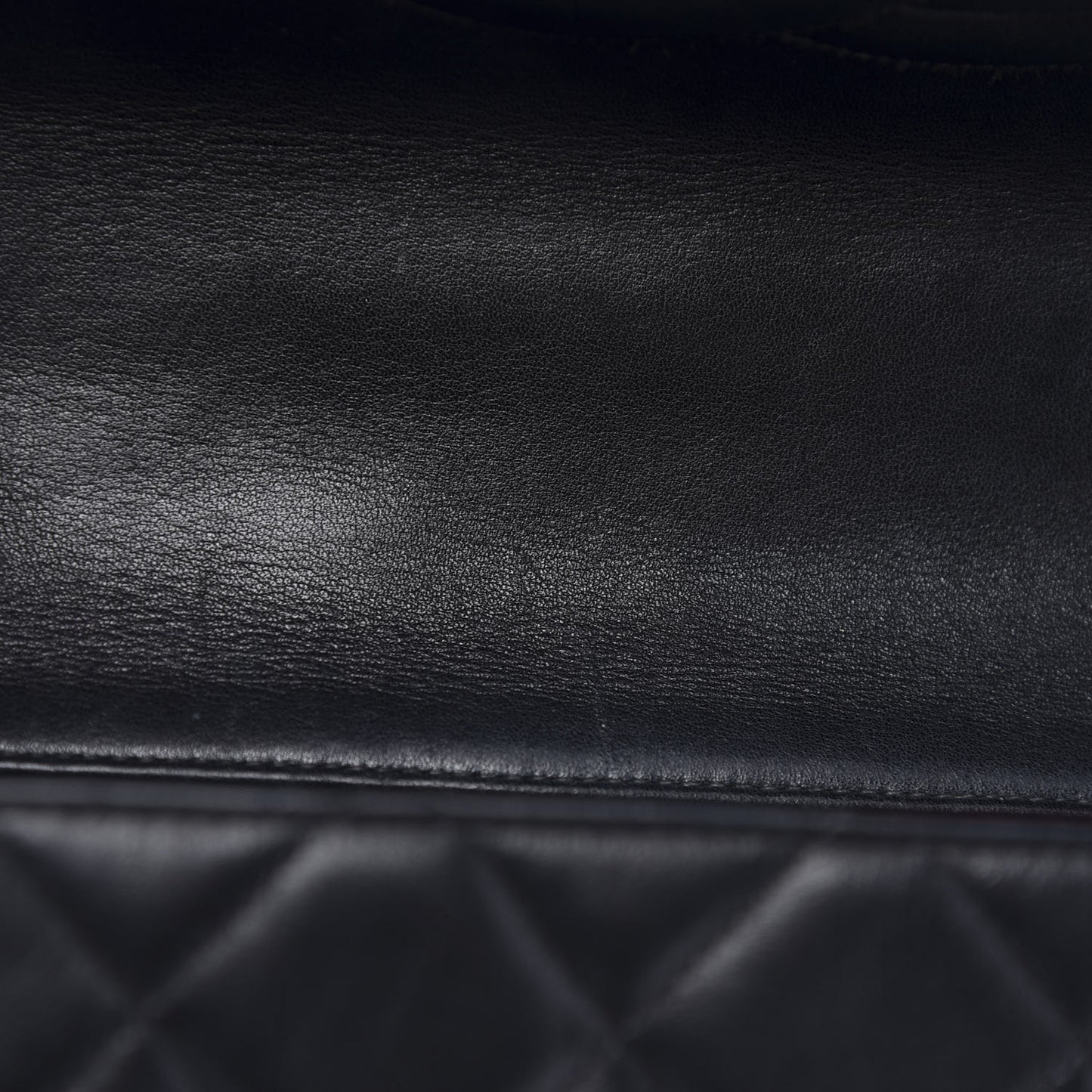 Lambskin Quilted XL Jumbo Single Flap Black