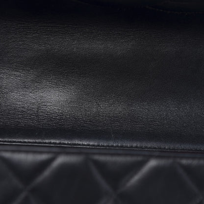 Chanel Lambskin Quilted XL Jumbo Single Flap Black 12 of 14