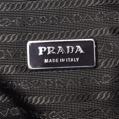 Prada Satin Double Buckle Backpack Fumo 6 of 18