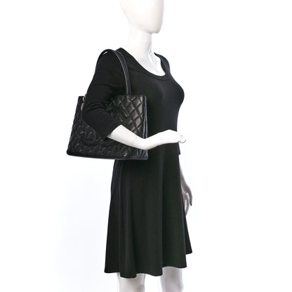 Chanel Caviar Quilted Medallion Tote Black 2 of 8