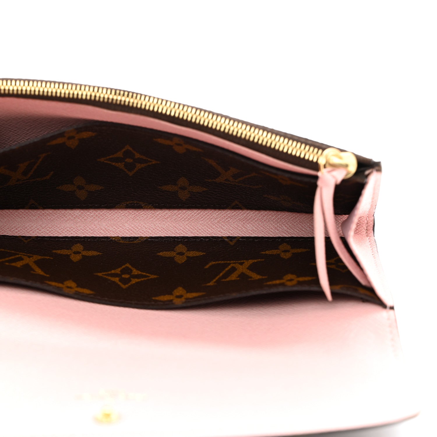 Louis Vuitton Monogram Emilie Wallet Rose Ballerine 5 of 8