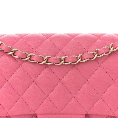 Chanel Caviar Quilted Medium Double Flap Pink 8 of 13
